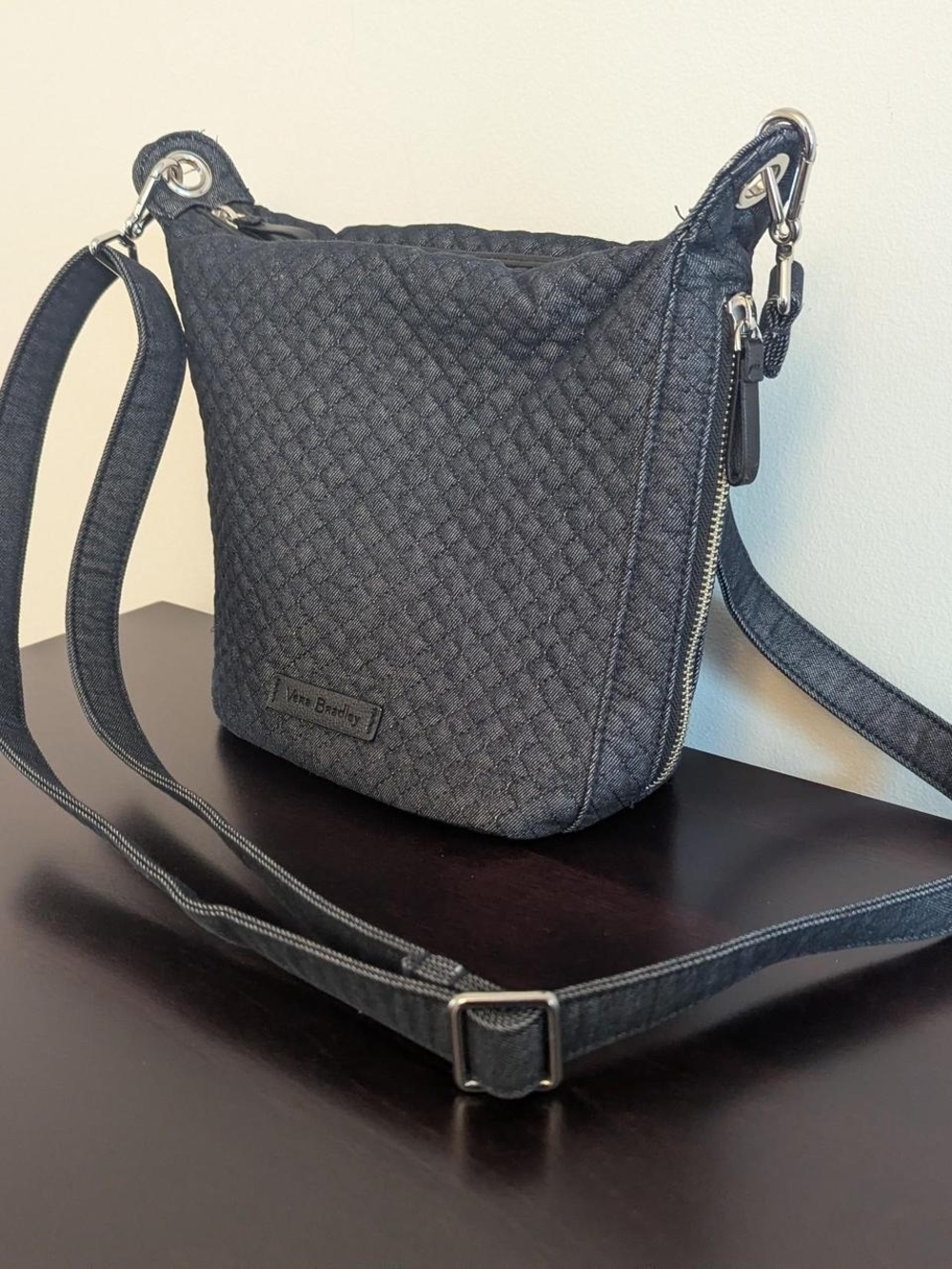 Vera Bradley Dark Denim Quilted Crossbody Bag